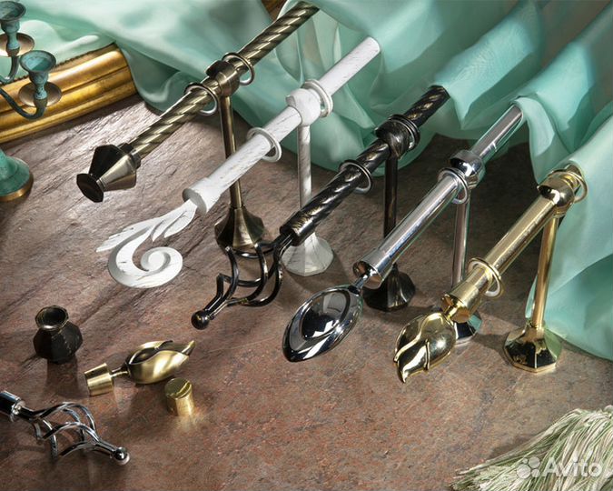 Карнизы металлические и пластиковые