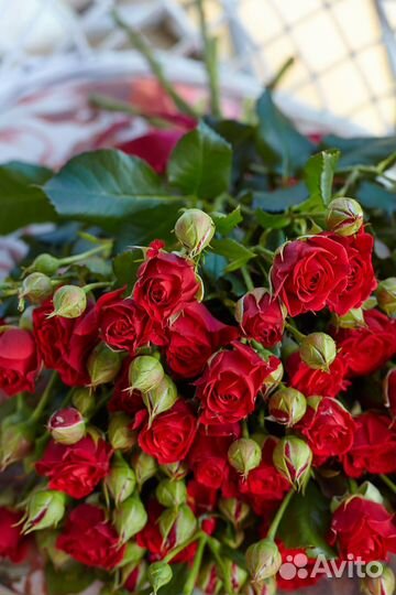 Букет из кустовых роз