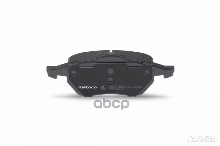 Колодки тормозные передние к-кт 3000-381 metaco