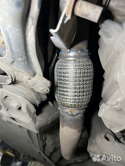 Замена гофры глушителя