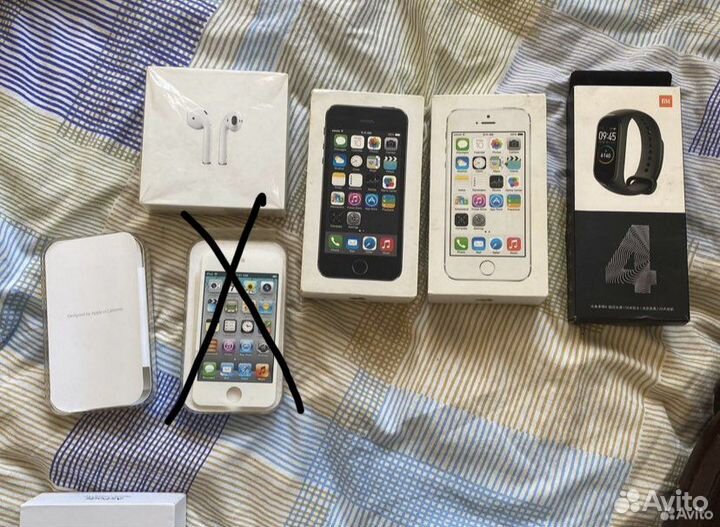 Коробки iPhone 5s,SE,6,Airpods 1