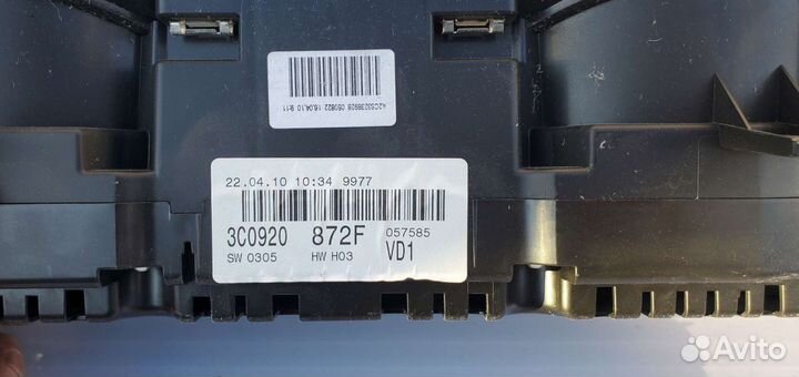 Щиток приборов Passat B6 2010г 3C0920872F