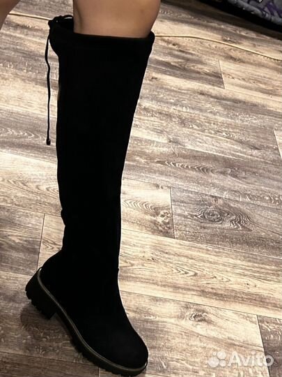 Сапоги зимние ботфорты