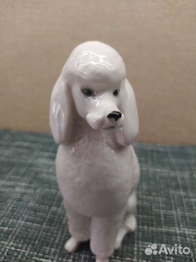 Статуэтка собака пудель лфз СССР