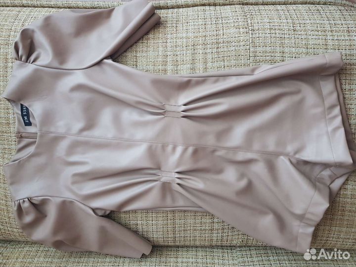 Платье, кожаный комбинезон.костюм