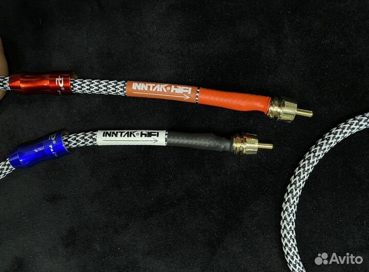 Межблочный кабель Hi-Fi 2 rca 2rca 0,75/0,5 метра