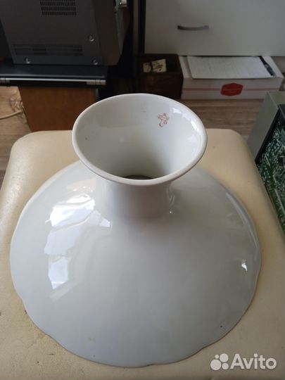 Ваза для фруктов 25 см на ножке СССР Гфз