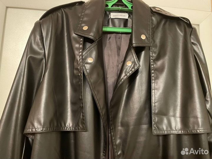 Кожаный плащ Dokuchaeva