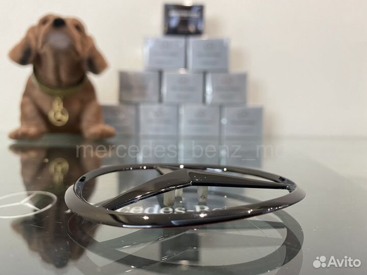 Эмблема звезда Мерседес Бенц на крышку багажника