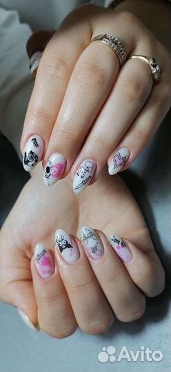 Маникюр наращивание