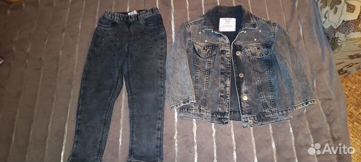 Джинсовая куртка для девочки 110