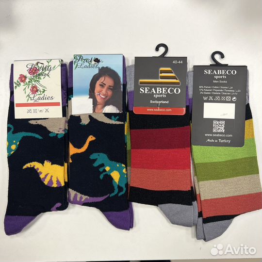 Носки женские мохровые новогодние/Турция