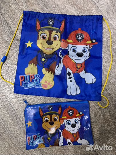 Щенячий патруль - пенал и мешок для обуви