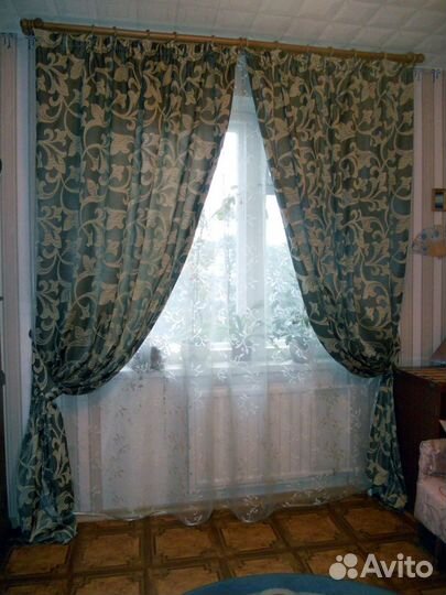 Шторы с лилиями