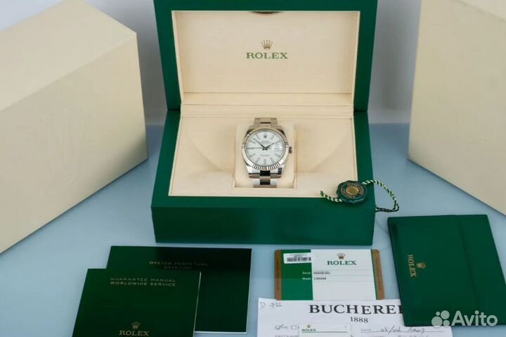 Часы Rolex Datejust 41 White Rolesor Oyster 126334