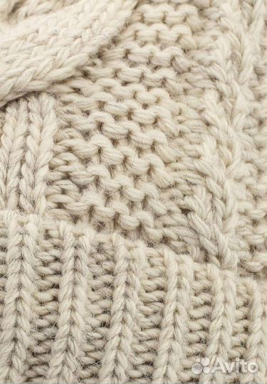 Комплект шапка зимняя женская вязаная +снуд