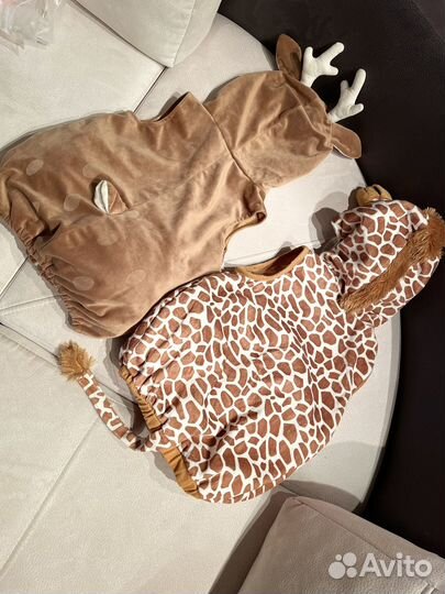 Костюм олененка и жирафа 1-3года прокат
