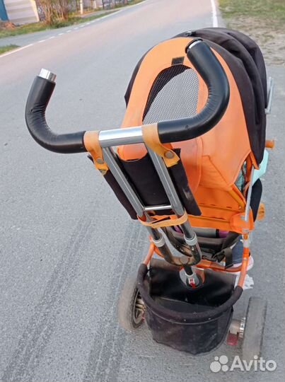 Велосипед коляска с ручкой