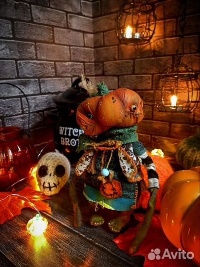 Тыквы-ведьмочки ручной работы
