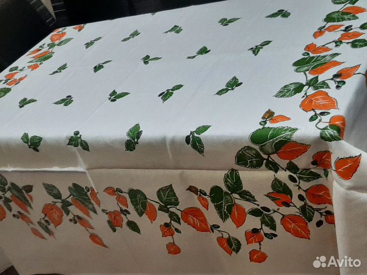 Скатерти лен + хлопок, СССР