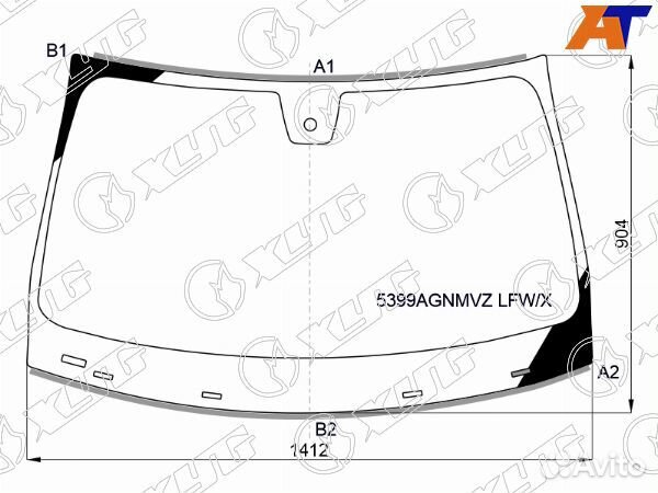 Стекло лобовое mercedes-benz A-class