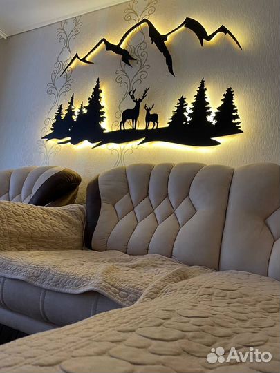 Декоративное панно с подсветкой