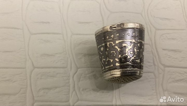 Наперсток серебряный, проба 875