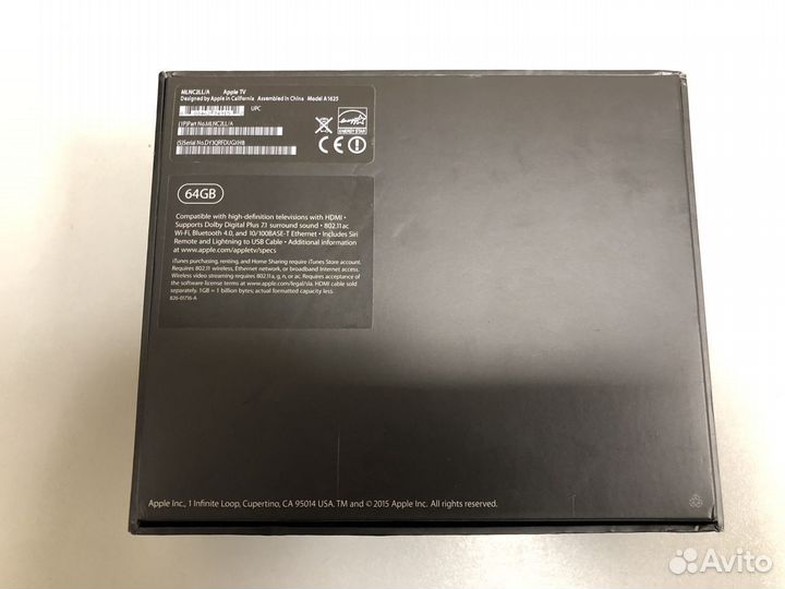 Apple TV 4 64 Gb (A1625) в коробке на гарантии
