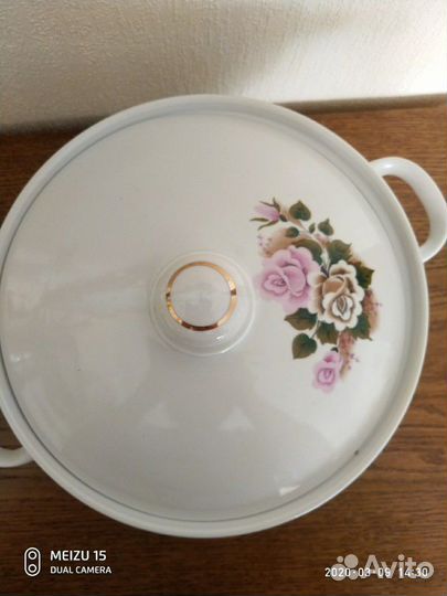 Новая фарфоровая супница. Хайтинский фарфор