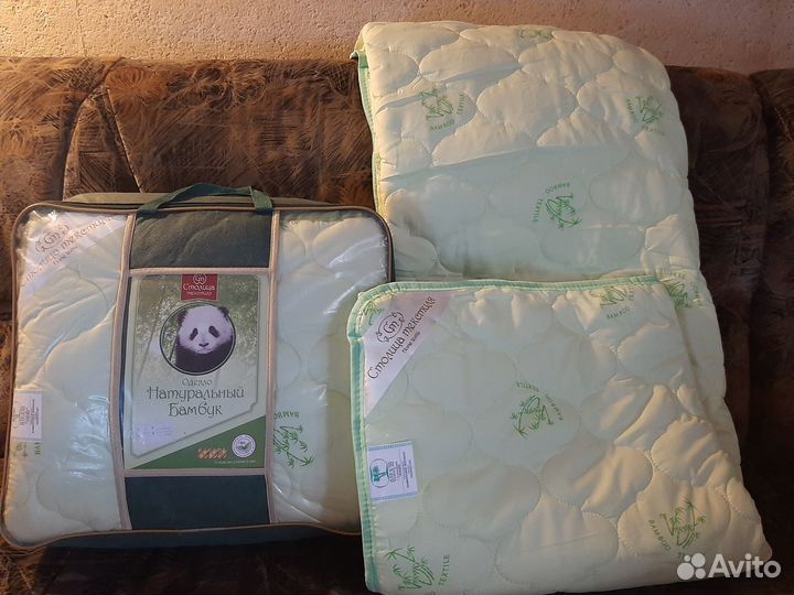 Одеяло: овечья шерсть и бамбуковое волокно