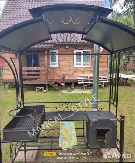 Мангал с крышей