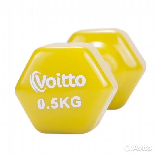 Набор виниловых шестигранных гантелей для фитнеса