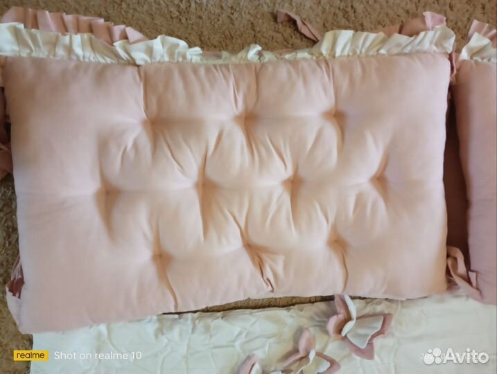 Бортики в детскую кроватку, одеяло, балдахин