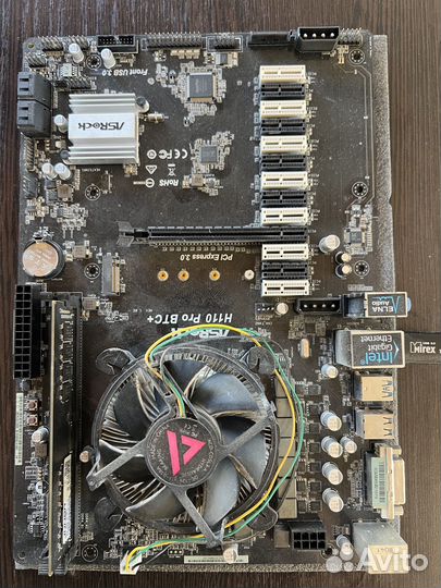 Материнская плата AsRock H110 pro btc+
