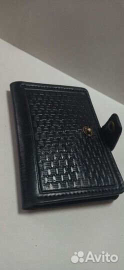 Обложка для автодокументов натуральная кожа