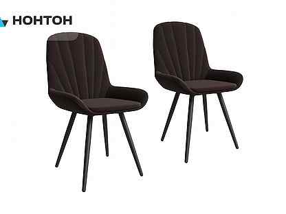 Комплект стульев Юкки темно-коричневый / черный