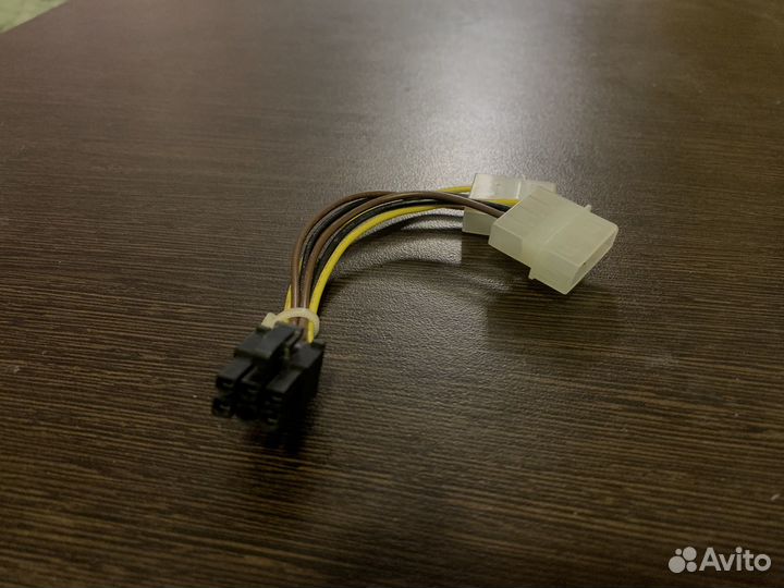 Переходник Molex x2 на PCIe 6pin