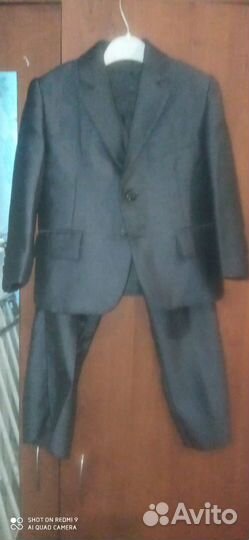 Графитовый костюм тройка на мальчика