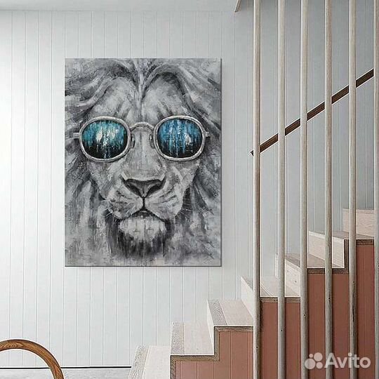 Современная картина маслом лев бесплатная подборка