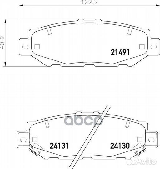 Колодки тормозные дисковые зад (PF-1363) NP