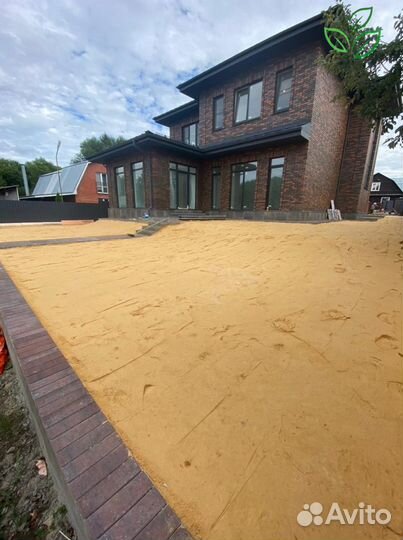 Рулонный газон с укладкой