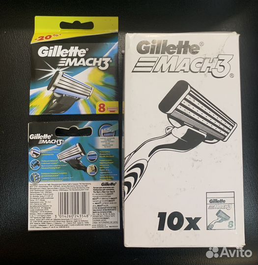 Кассеты Gillette Mach 3
