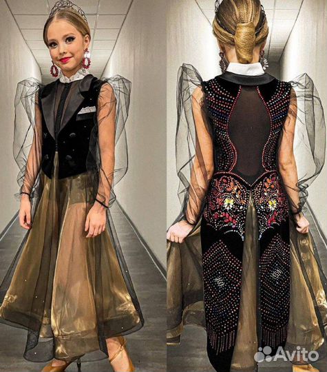 Платье бальных танцев стандарт Ю2