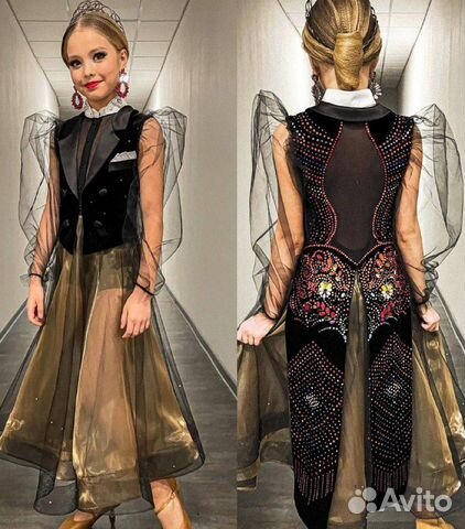 Платье бальных танцев стандарт Ю2