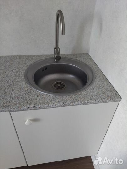 Кухонная тумба, мойка + смеситель