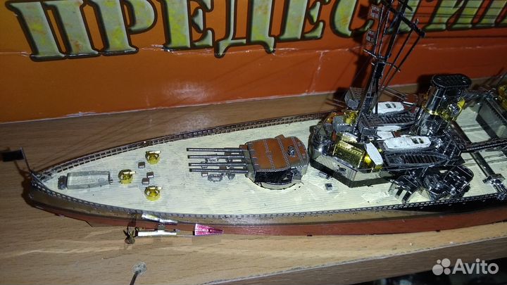 Модель корабля линкора Prince of Wales металл