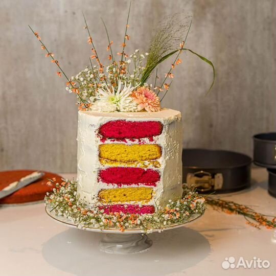 Форма для выпечки bAYk 28 см, 4,4 л, темно-серая