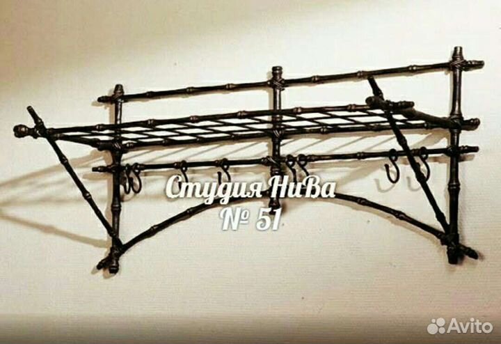 Кованная вешалка № 51