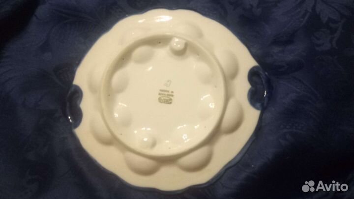 Блюдо для пасхальных яиц. Гжель. Оригинал