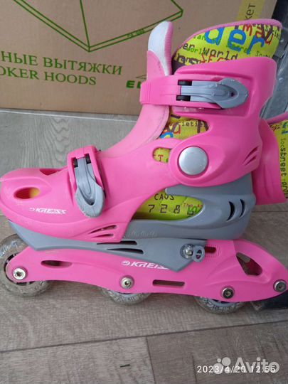 Роликовые коньки детские раздвижные